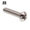 Prime-Line #8-32 x 3/4 in Slotted Round Machine Screw, 316 Stainless Steel, 25 PK 9003607 - alternate 2